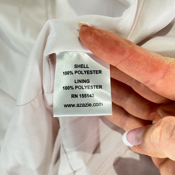 Azazie Kaitlynn Bridesmaid Chiffon Dress Rose Petal Size A12 - Picture 9 of 15